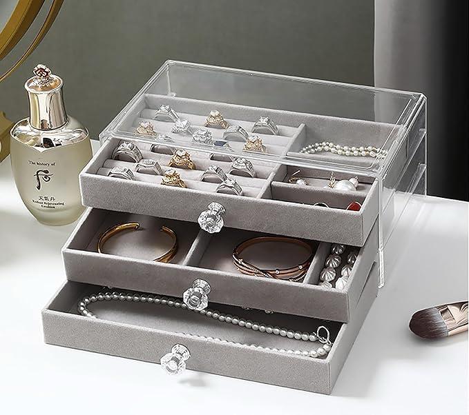 3-Layer Acrylic Jewellery Storage Box