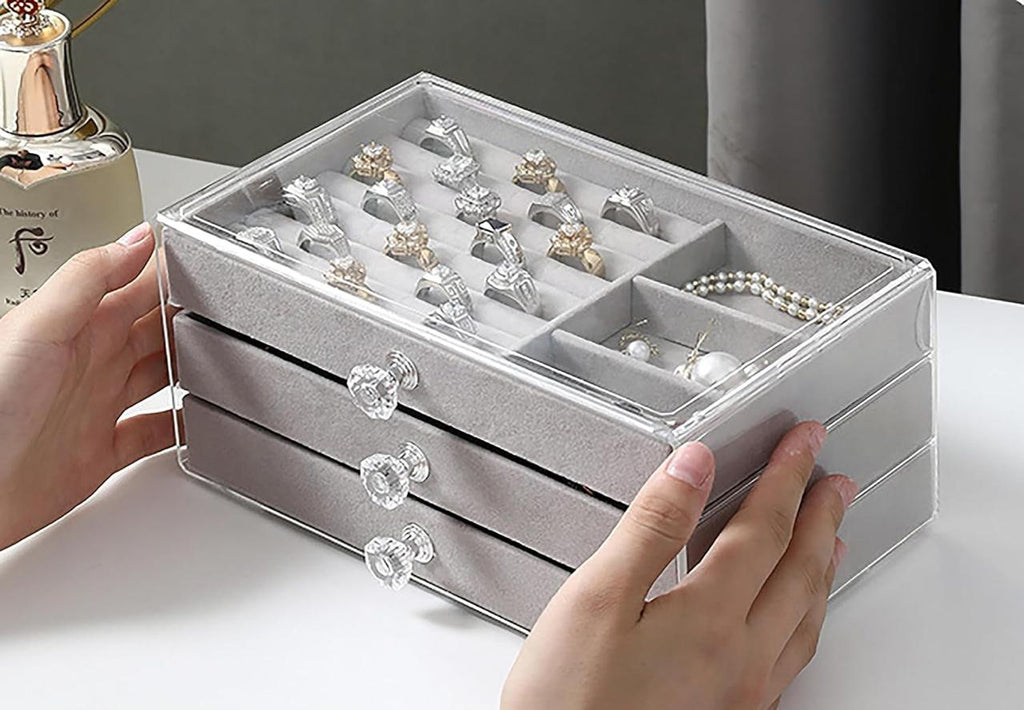 3-Layer Acrylic Jewellery Storage Box